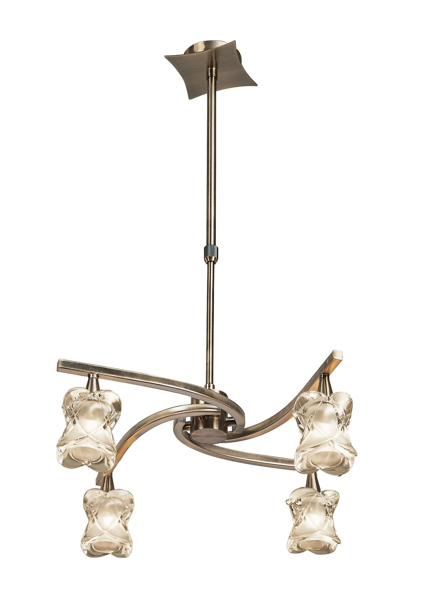 Rosa Antique Brass Ceiling Lights Mantra Multi Arm Fittings Rosa Antique Brass Ceiling Lights Mantra Multi Arm Fittings